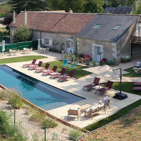 Sans Souci Bed And Breakfast Luxe Heated Pool And Restaurant Luzillé Dış mekan fotoğraf