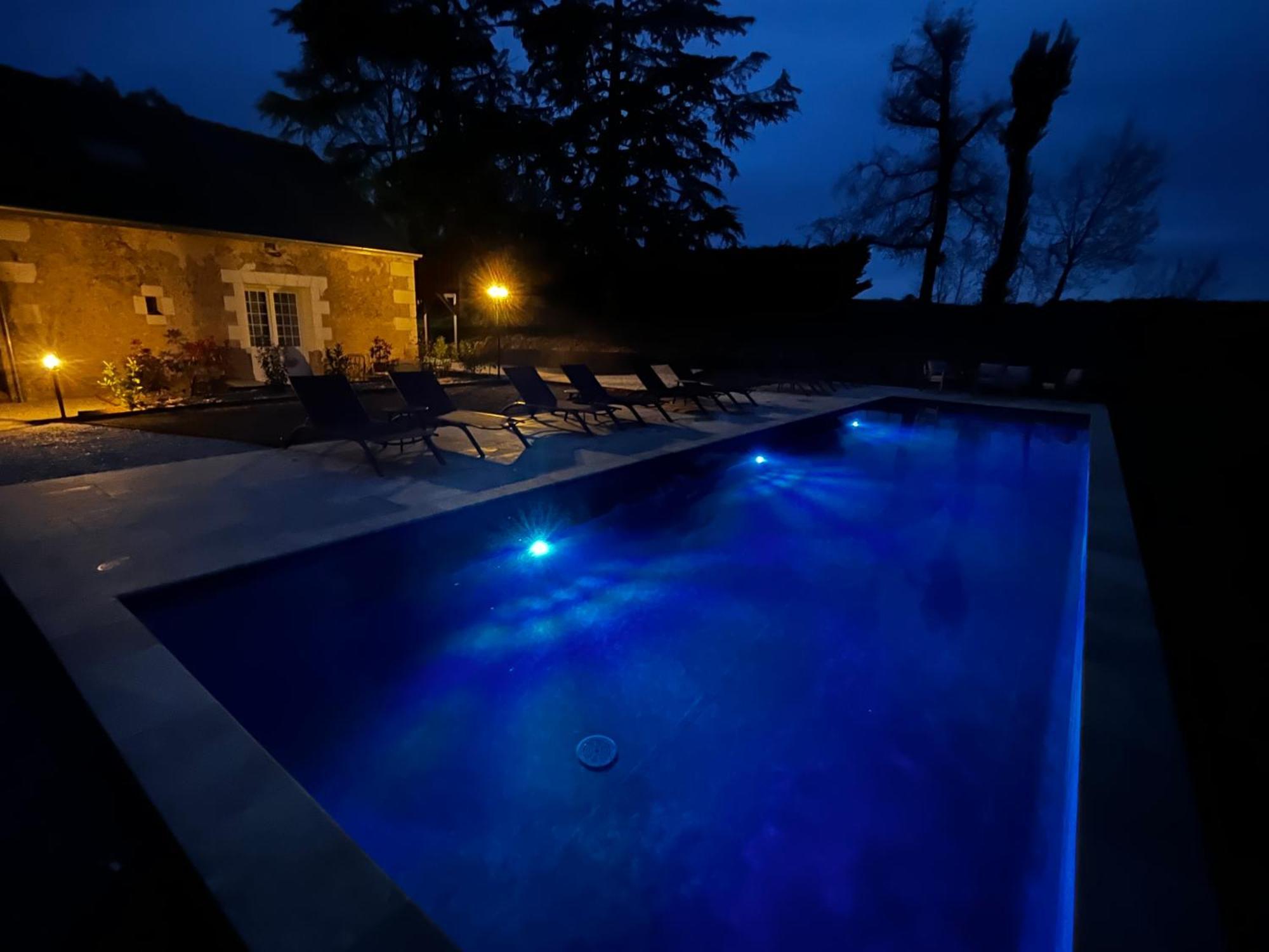 Sans Souci Bed And Breakfast Luxe Heated Pool And Restaurant Luzillé Dış mekan fotoğraf