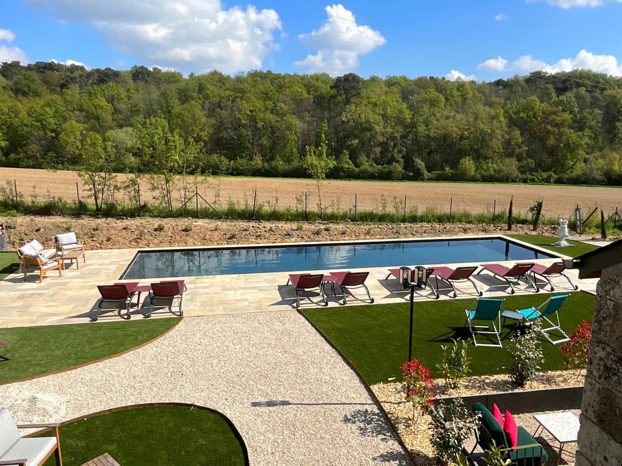 Sans Souci Bed And Breakfast Luxe Heated Pool And Restaurant Luzillé Dış mekan fotoğraf