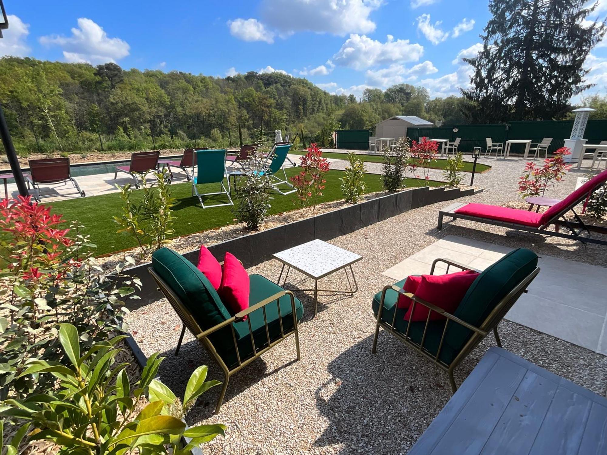 Sans Souci Bed And Breakfast Luxe Heated Pool And Restaurant Luzillé Dış mekan fotoğraf
